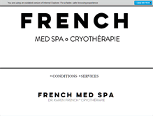 Tablet Screenshot of frenchmedspa.com